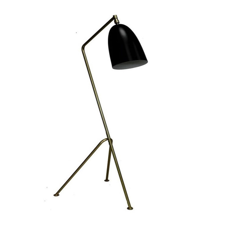 Lampe trépied 49 po Juanna, Noir, Noir