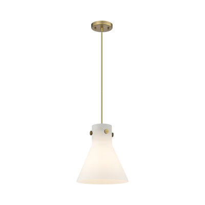 Luminaire suspendu à cordon 1 lumière 14 "Newton Cone