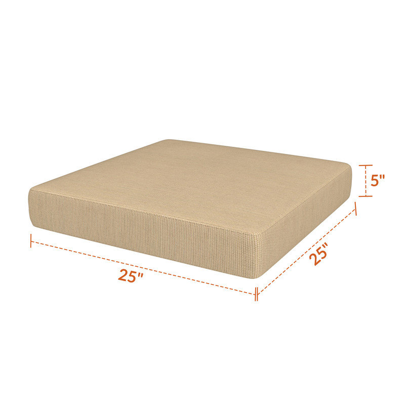 Coussin de remplacement pour repose-pieds d'extérieur Sunbrella