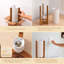Petite lampe de chevet / table de chevet en bois massif 13,5 "