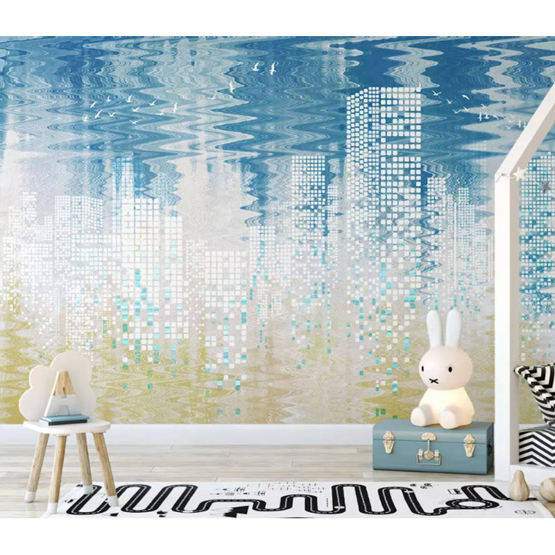 Papier peint à motifs géométriques nordiques scandinaves, l 75 po x L 49 po