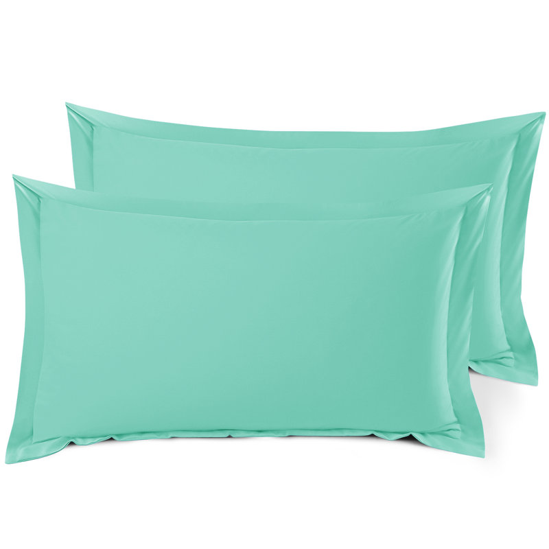 Taie décorative 100% polyester , Vert menthe, 20 po x 26 po