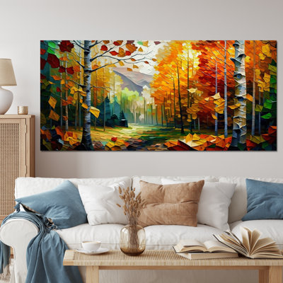 Chemin dans la forêt III - forêt, art mural