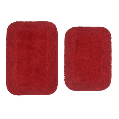 Aceyon Plush Cotton Bath Rugs (Set of 2)