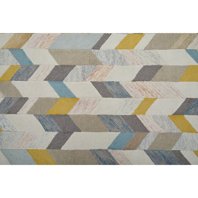 Blossom BLM402 Hand Tufted Area Rug - Gold/Multi - 6'x9