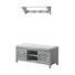 Lund 36" Wide Wall Mount Hall Tree Set With 4 Coat Hooks And A Bench With Storage