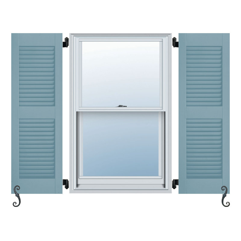 Paires de volets de colonial à persiennes architecturale meneau Atlantic, Port, 20 po, 35 po