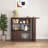 Modern Bar Cabinet With Rotating Top And 3 Storage Shelves