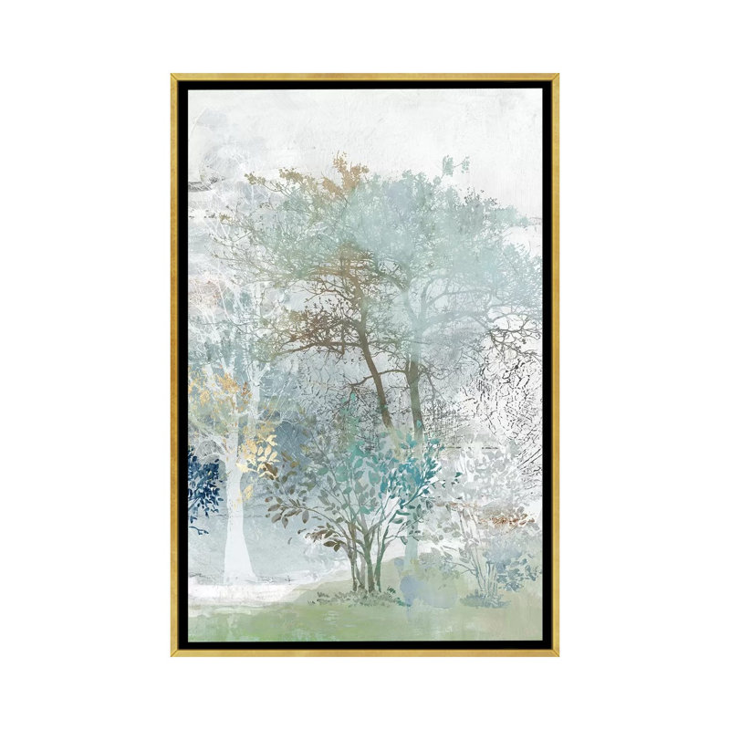 "Silent Mystery II" par Allison Pearce, reproduction d’art, Pas de tapis, H 26 po x l 18 po x P 1,5 po, Toile encadrée d'or