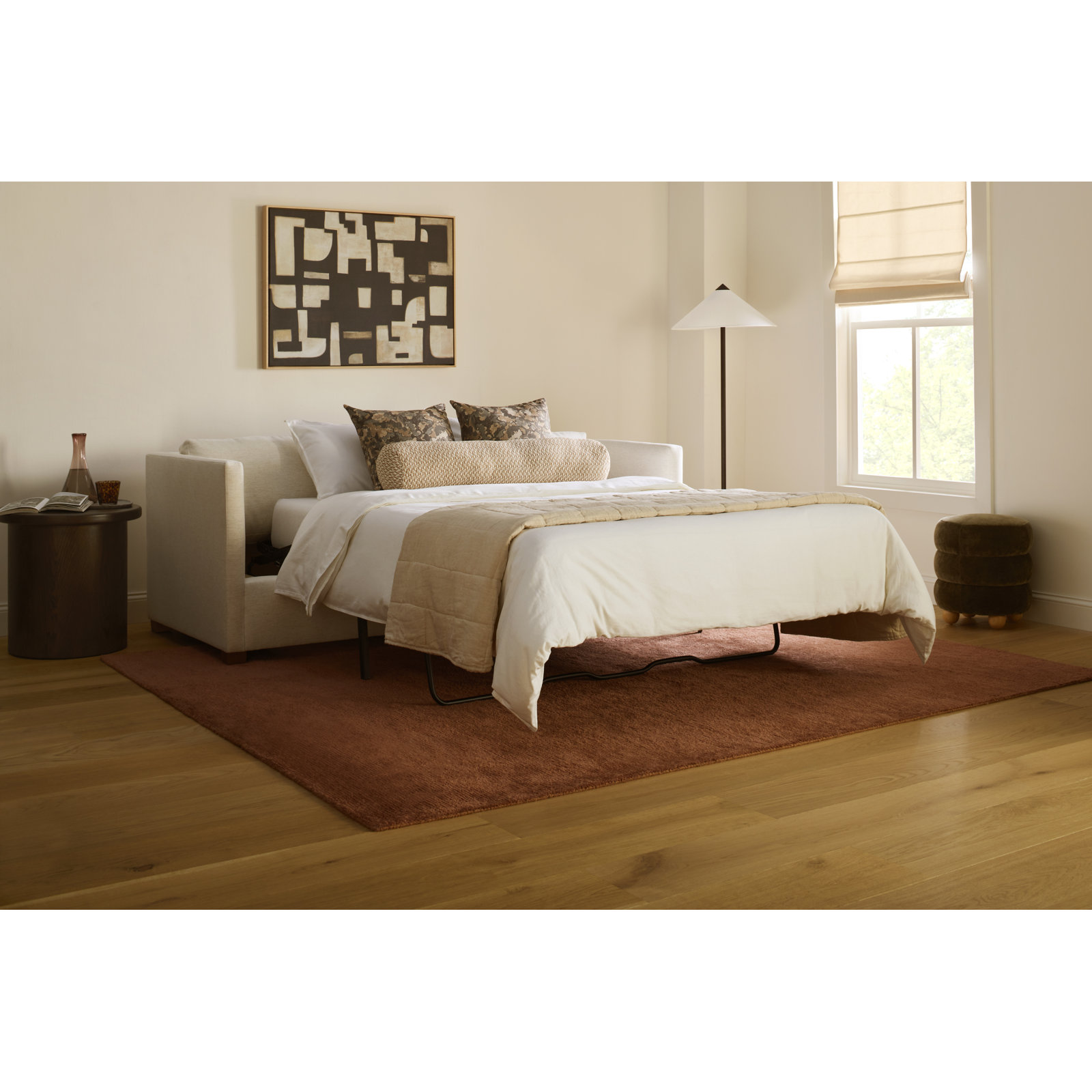 Cliona Solid Hand-Tufted Wool & Jute Area Rug, Runner 2'6" x 8'