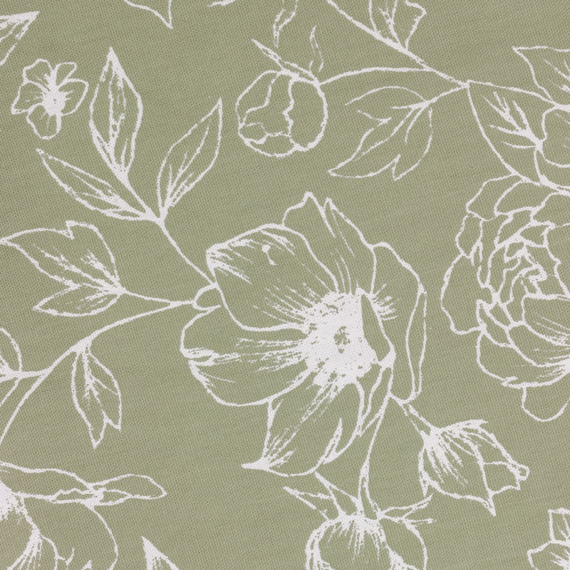 Bella Cotton Grommet / Eyelet Curtain Panel Pair, 168cm Width x 137cm Drop, Green
