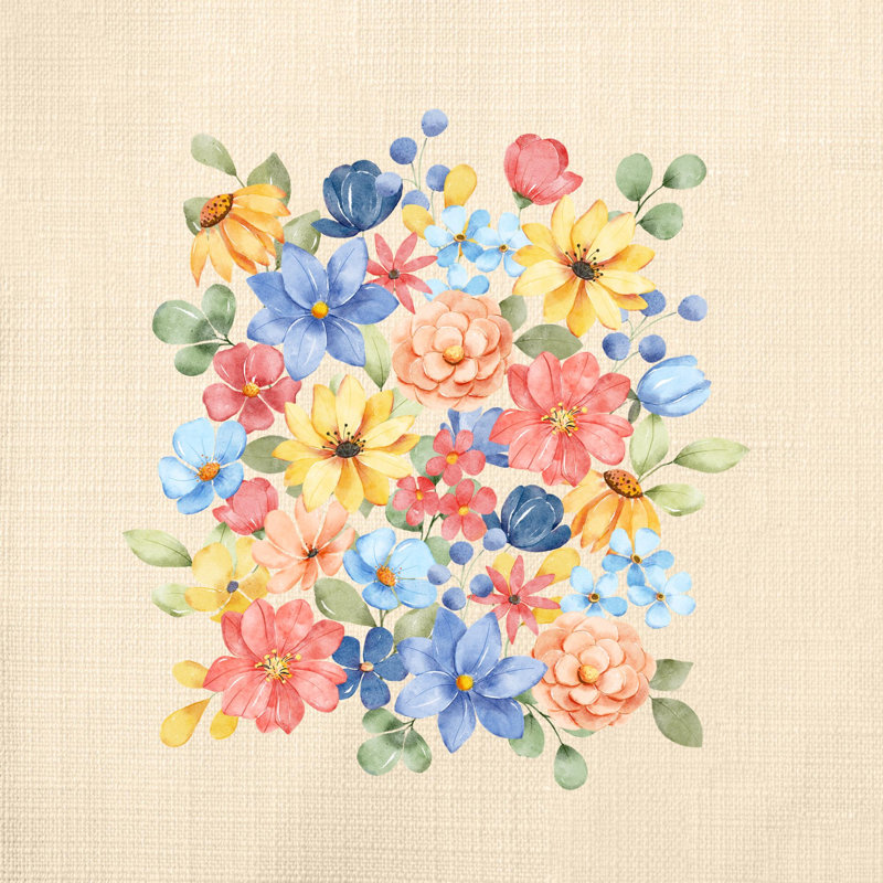 Coussin décoratif, H 16 po x l 16 po