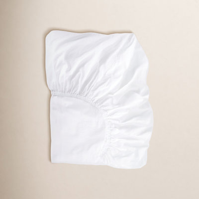 Organic Crinkled Percale Fitted Sheet