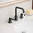 Widespread Gooseneck Two-Handled Faucet Oil Rubbed Bronze