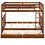 Lit superposé Twintwin avec rangement en noyer - et polyvalent pour un investissement à long terme dans l'espace de la chambre à coucher