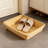Beige,Two Packs,Rustic Handwoven Storage Basket For Fruits, Bread, Snacks, And Market Display - Durable PP Material, Mold-Resistant For Long-Lasting Use-1637119886