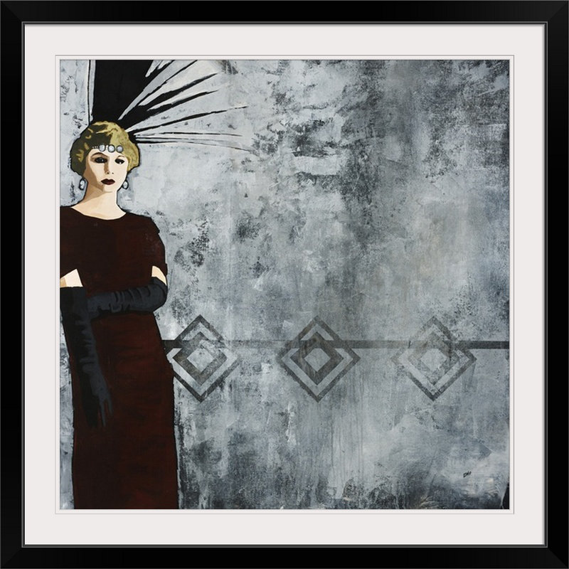 « film noir », reproduction sur toile, Noir encadré, 28" H x 28" lx 1" p