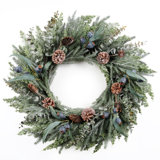 MIXED EUCALYPTUS AND CEDAR PINE WREATH