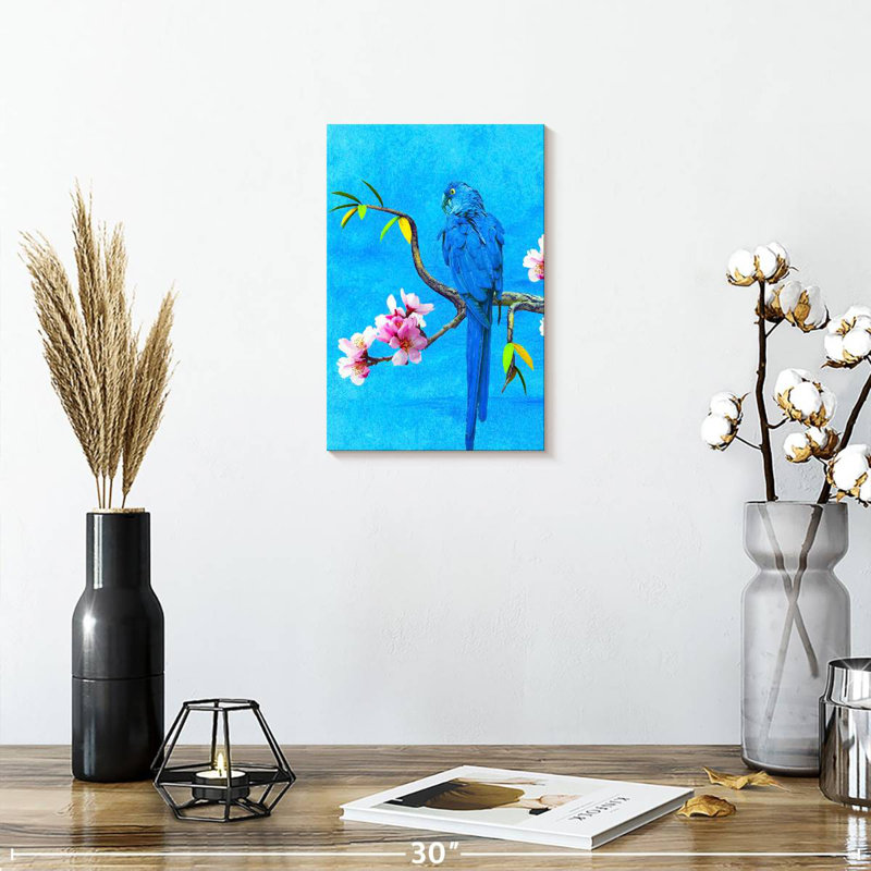 Brampt Spring Bird And Flower, 12" H x 8" W
