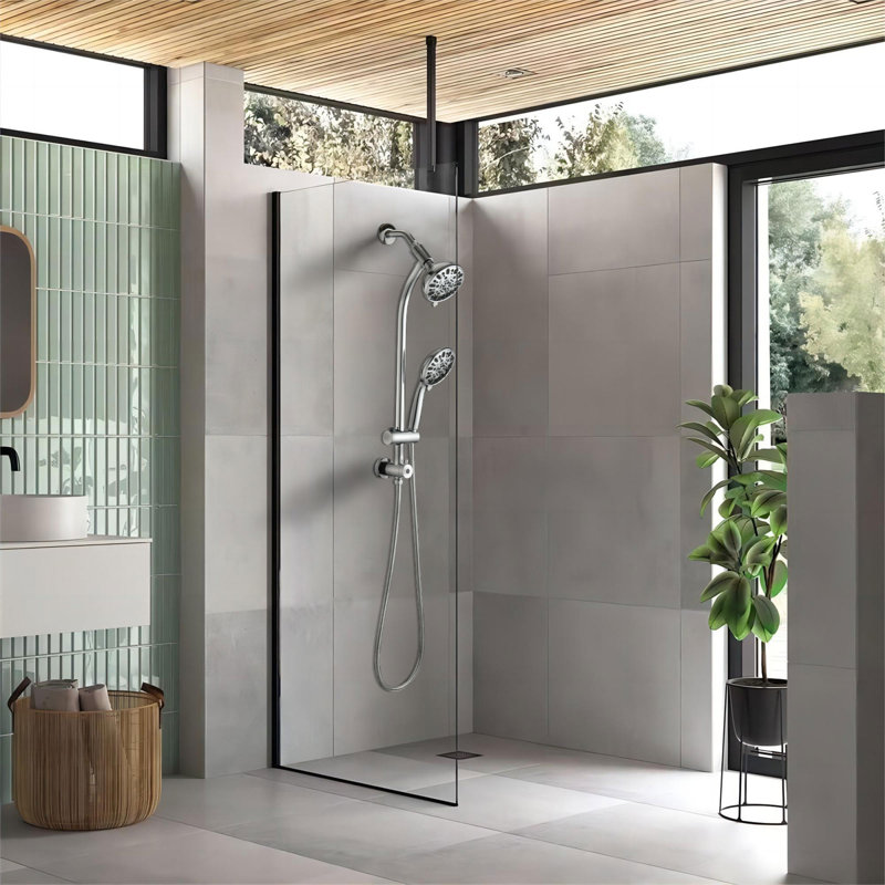 Effortless Installation Chrome Shower Combo For Modern Bathrooms