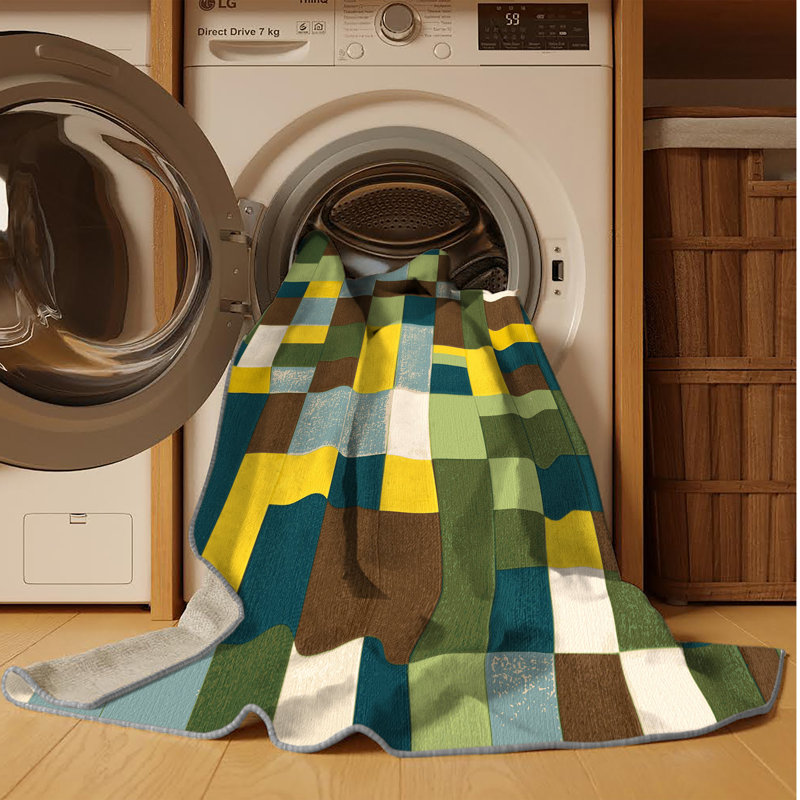 Terra Tiles Rug, Round 8'