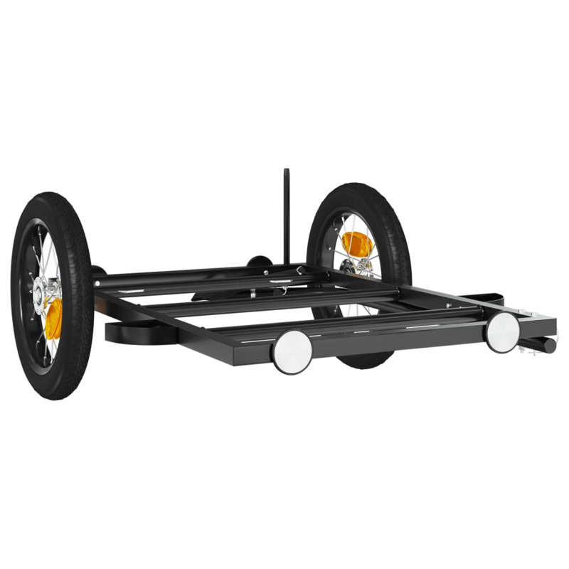 Bike Trailer Black Iron, 28cm H x 122cm W x 53cm D