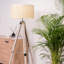 Wicker Drum Pendant Shade-1901885871