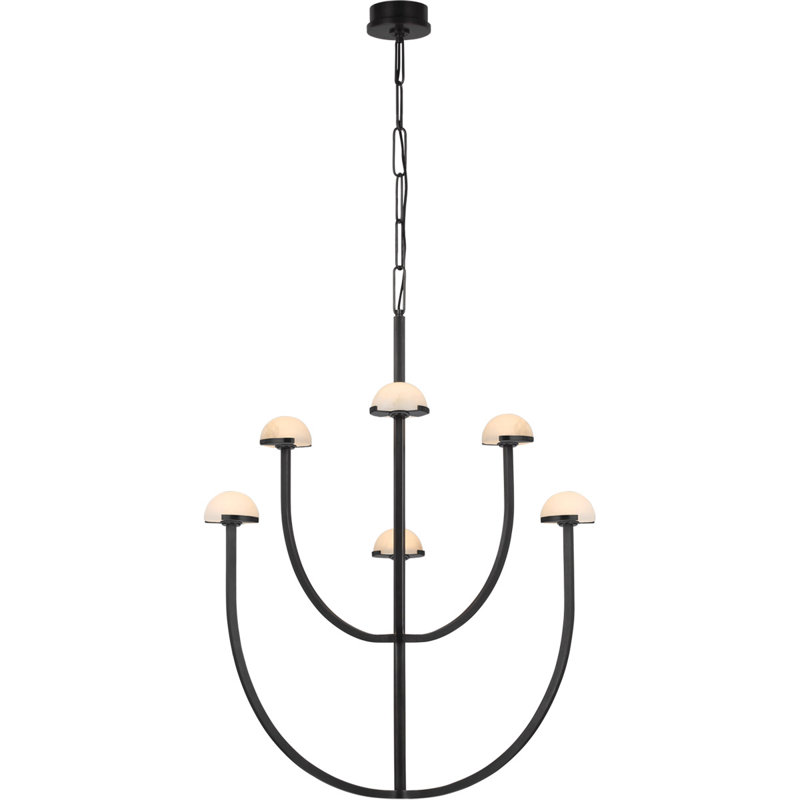 Kelly Wearstler Pedra Large Two-Tier Chandelier, Bronze
