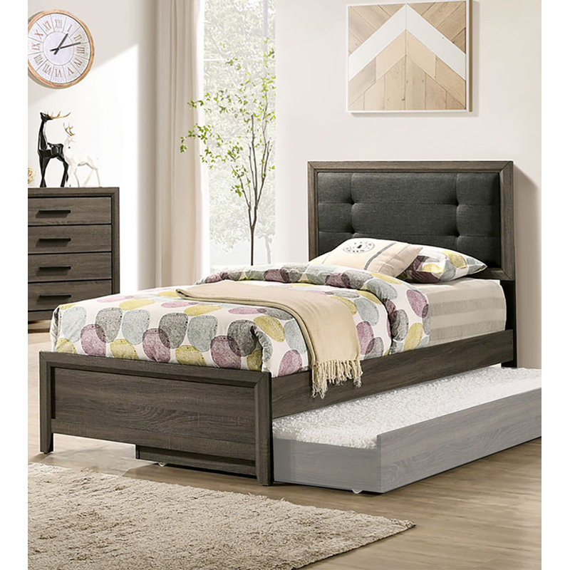 Kristen Upholstered Platform Bed, Twin