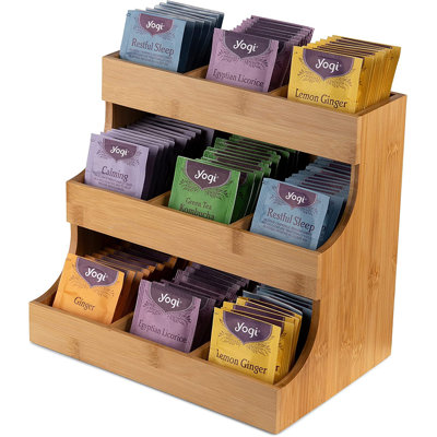 Bamboo Vertical Tea Bag Organizer