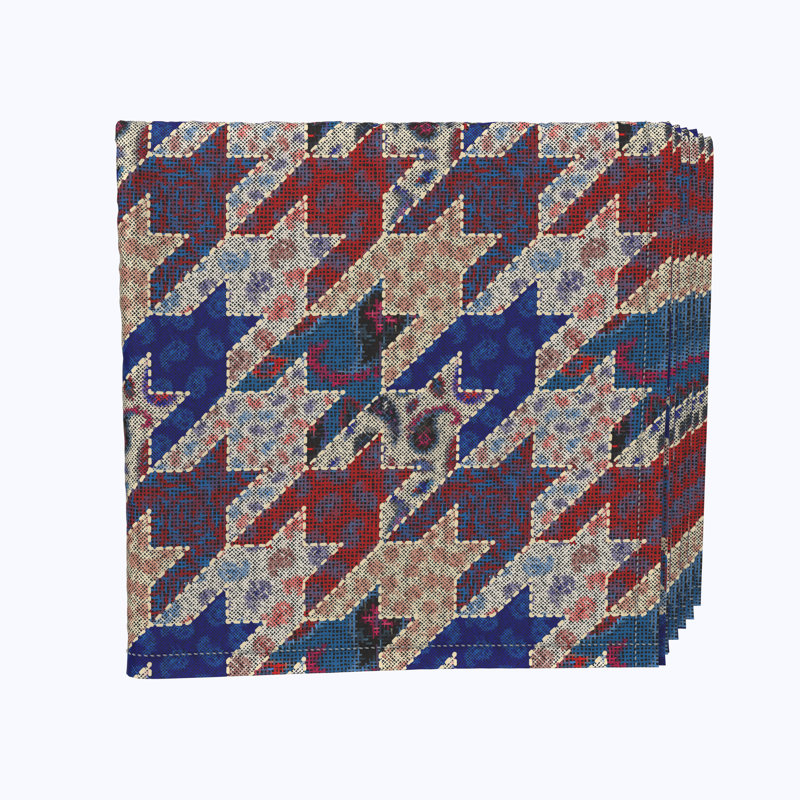 Polyester Houndstooth Square Napkin