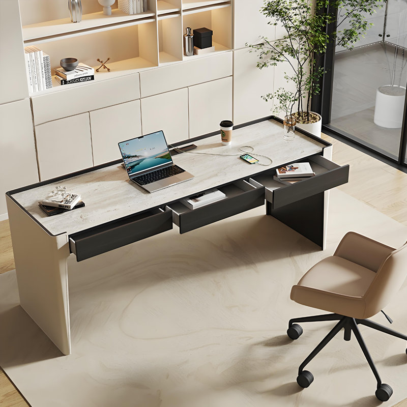 Bureau d'écriture 70,87 "à 3 tiroirs, H 29,53 po x l 70,87 po x P 23,62 po