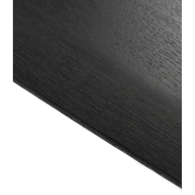 Bjork Oak Extendable Dining Table, 29.13”H x 110.24”L x 39.37”W, Black
