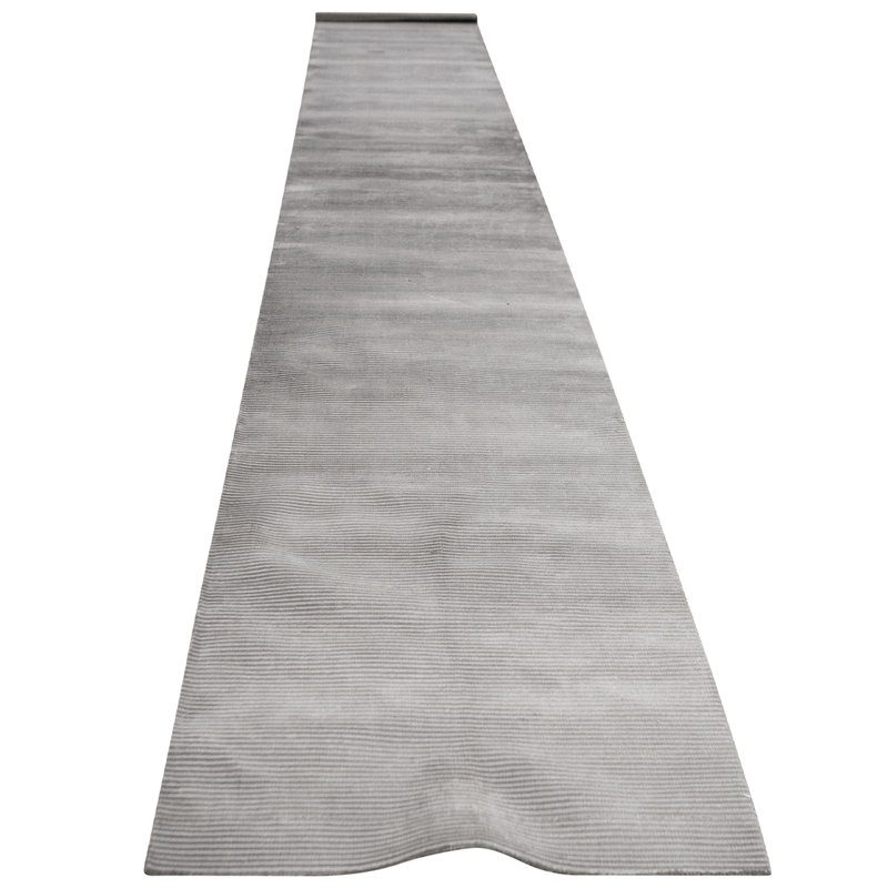 Hand Woven Wool Area Rug, Runner 3' 1" x 19' 11"