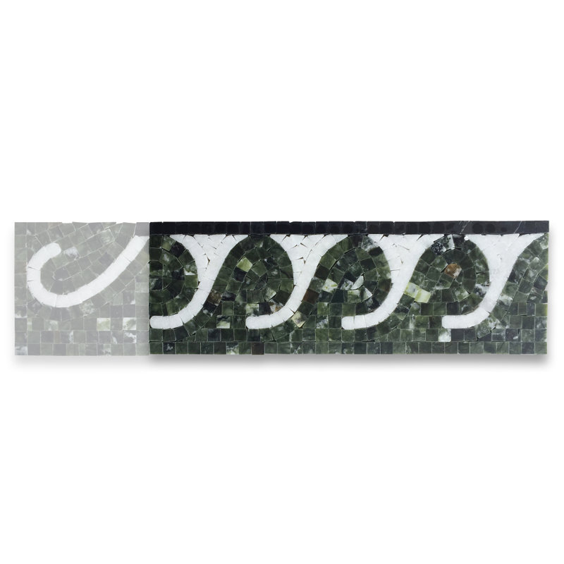 Azalea 4" x 12" Marble Mosaic Wall & Floor Tile