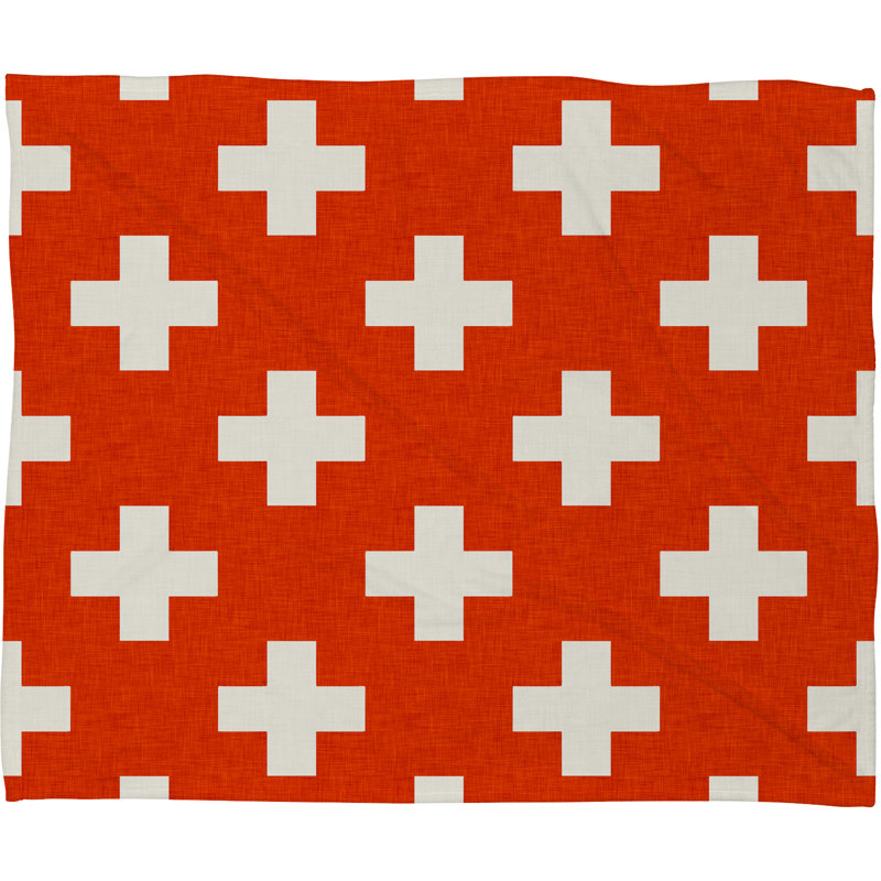 Jeté en molleton Holli Zollinger Vermillion Plus, Moyen