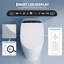 Toilette intelligente en céramique blanche avec siège intégré chauffant et bidet