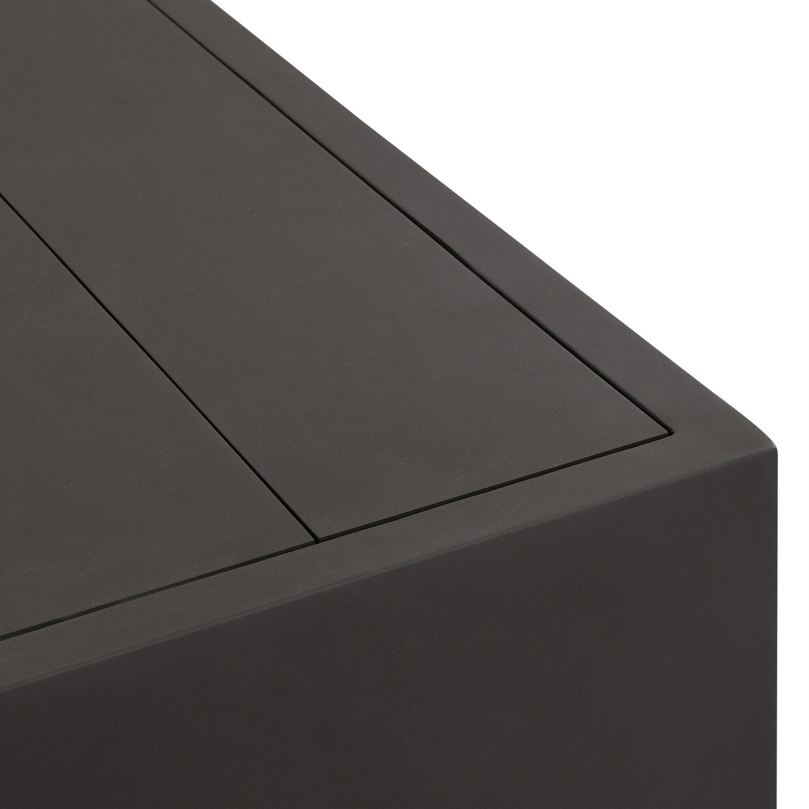 Myrna 70'' Aluminum Outdoor Coffee Table, 15.25" H x 35" W x 70" L