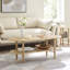 Table basse ovale avec tablette en rotin Modway Torus-90623428