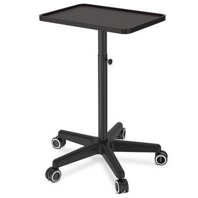 Wooden Utility Cart with Wheels Garage Cart Height Adjustable