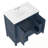 Bathroom Vanity With Sink, 2 Doors And Storage Shelves-1390640012