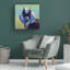 Art mural sur toile tendue - art mural «Jester» Rita Kirkman pour le salon, la chambre à coucher ou le bureau - 35 x 35