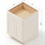 24" Soft White Shaker Ready-to-Assemble Base Cabinet with Solid Wood Doors and Soft-Close Dovetail Drawers