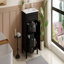 Meuble-lavabo 24 po avec lavabo en céramique, petite armoire de salle de bain, armoire moderne avec 2 tiroirs et tablette réglable