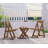 HIPS Material Outdoor Bistro Set Foldable Small Table And Chair Set With 2 Chairs And Table