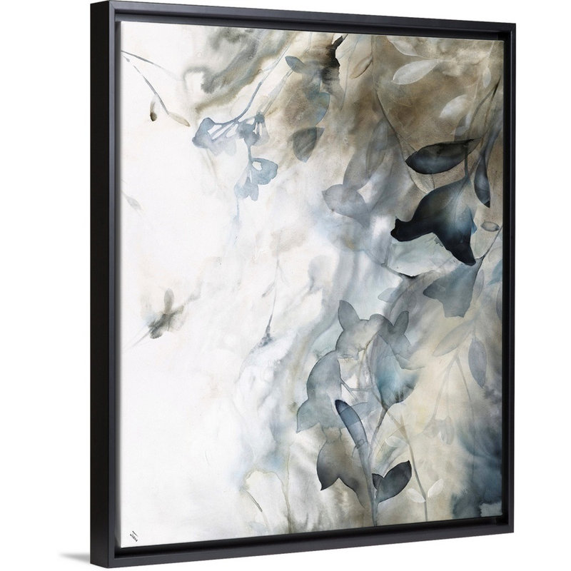 Ardours I - reproduction sur toile, Cadre flottant noir, H 22 po x l 18 po x P 1,75 po