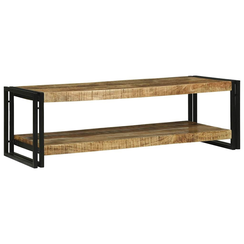 Coffee Table Modern Living Room Contemporary Minimalist Stylish Indoor, 38" H x 120" W x 50" L, Dark Natural