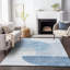 Tapis bleu Prisco lavable à la machine de qualité supérieure-2034671569