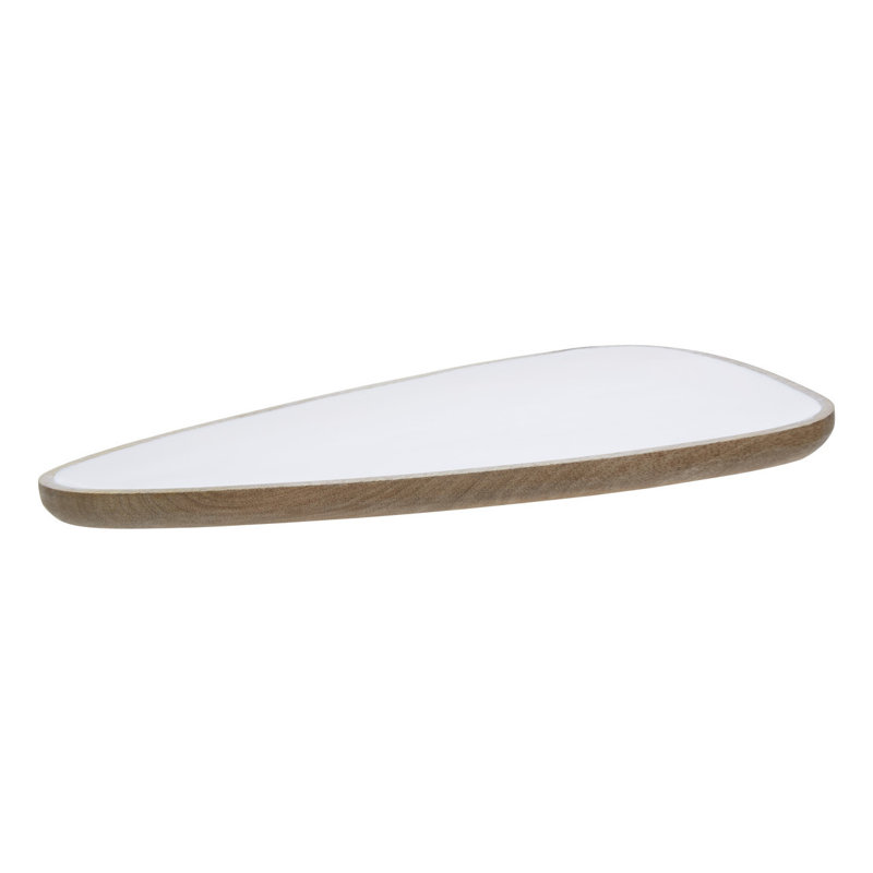 Gracie Oaks Moncada Wood Platter, 2cm H x 43cm W x 25cm D