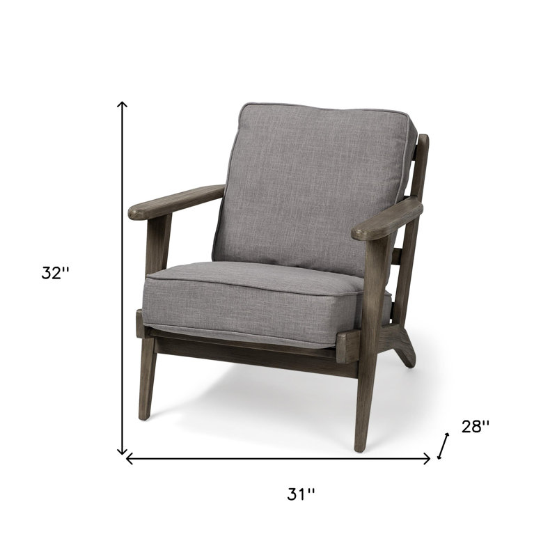 Méridienne en tissu gris et brun, Grey